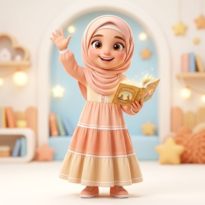 Aisha - Islamic Girl Mascot